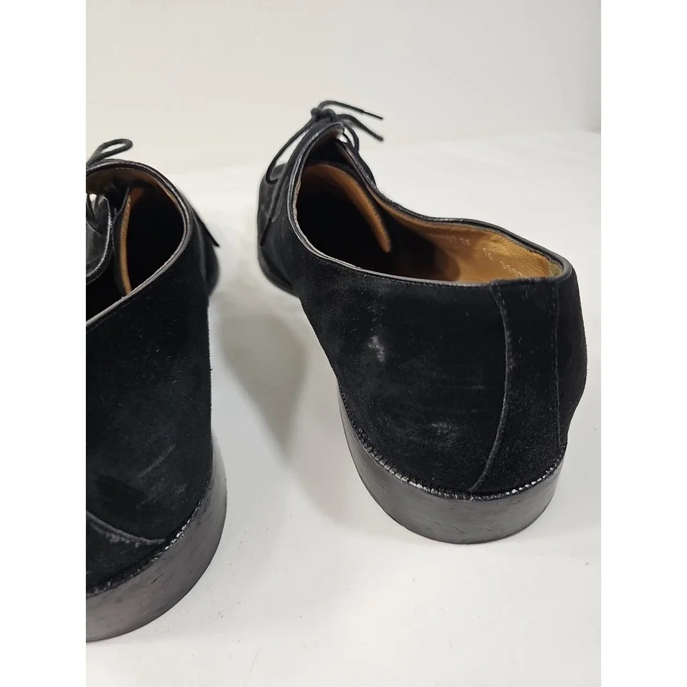 Moreschi Men's Black‎ Suede Oxford/ Loafers Shoes - Made In Italy-US 14
